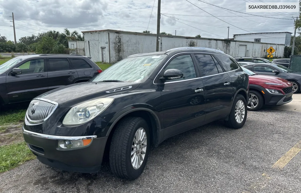 2011 Buick Enclave Cxl VIN: 5GAKRBED8BJ339609 Lot: 76077134