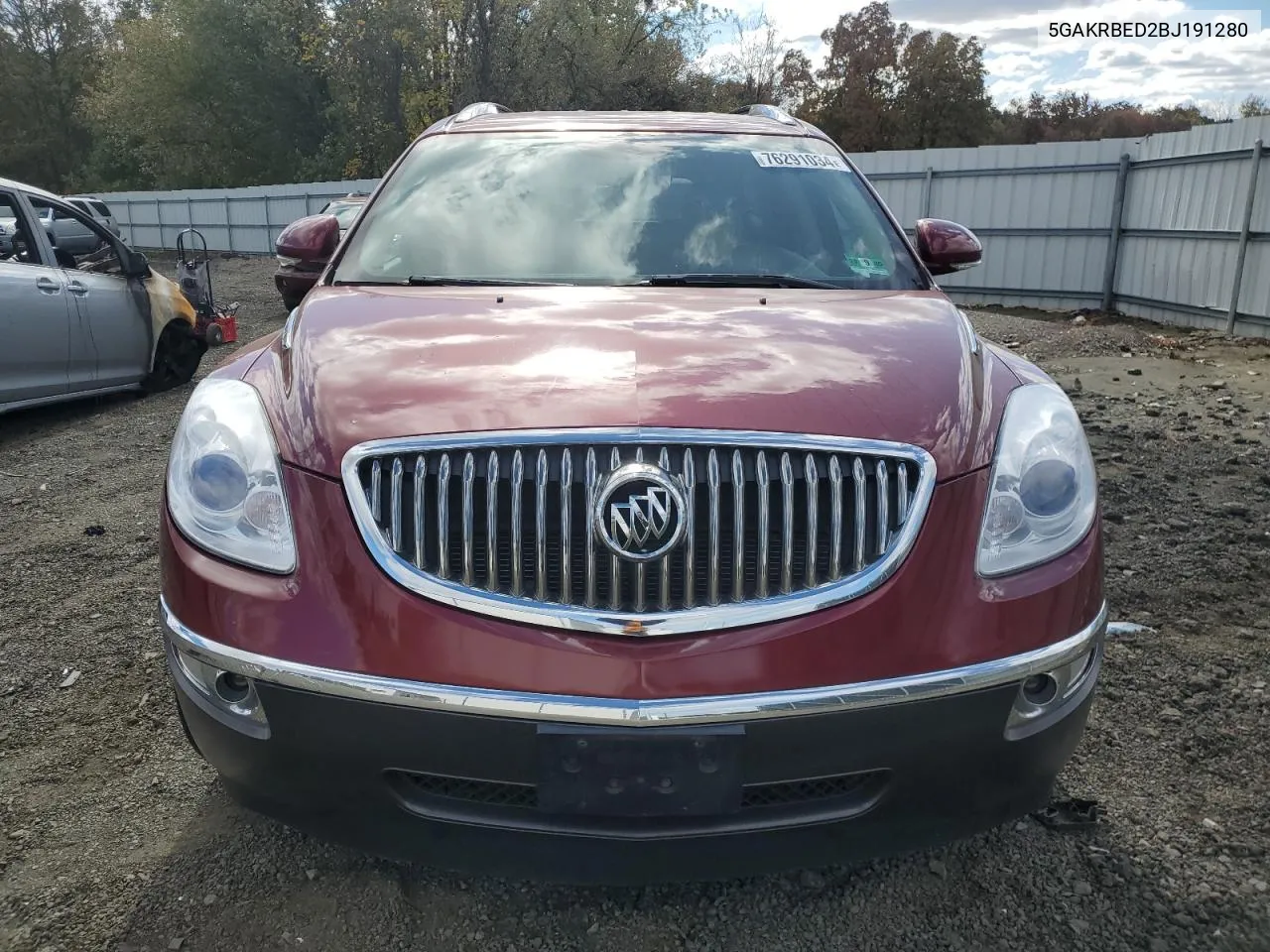 2011 Buick Enclave Cxl VIN: 5GAKRBED2BJ191280 Lot: 76291034