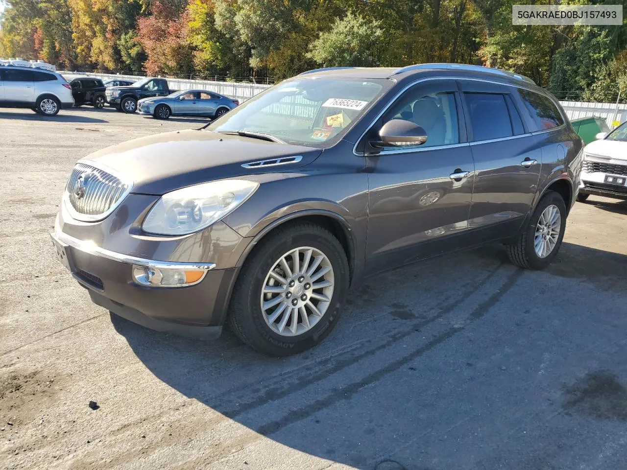 2011 Buick Enclave Cx VIN: 5GAKRAED0BJ157493 Lot: 76365224