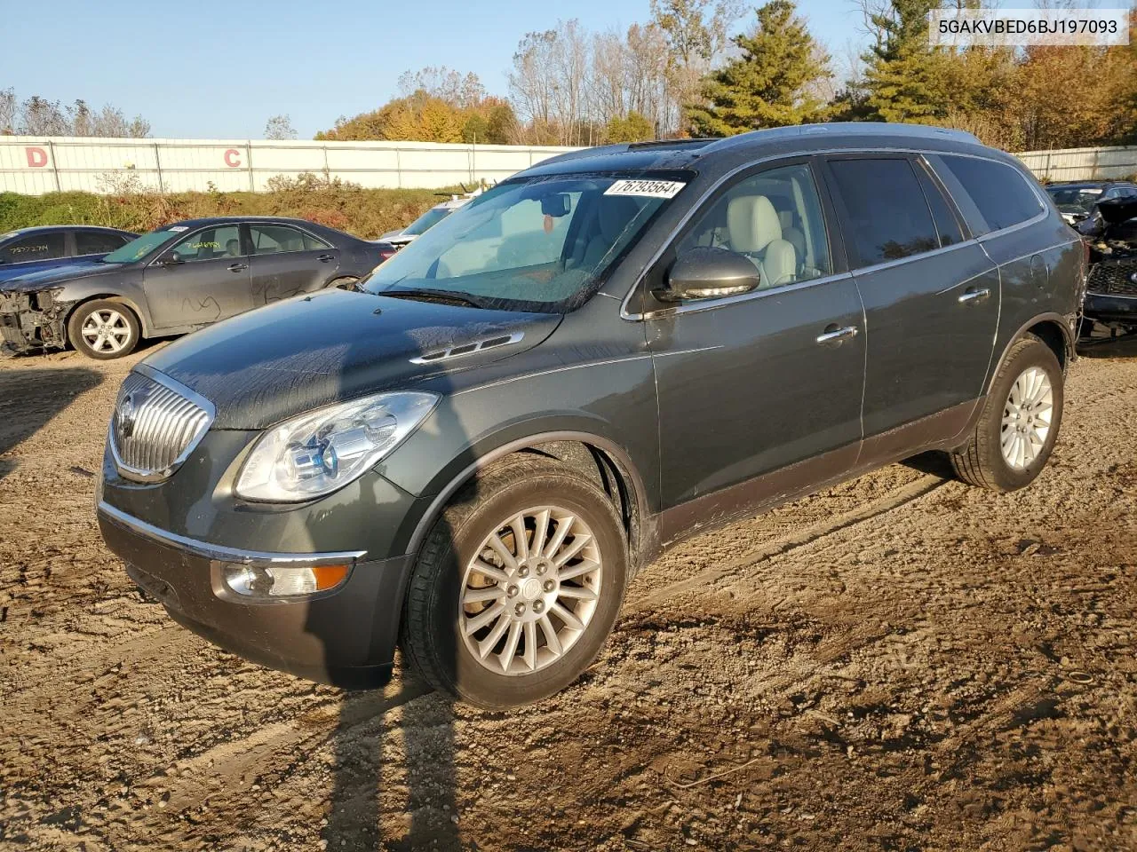 2011 Buick Enclave Cxl VIN: 5GAKVBED6BJ197093 Lot: 76793564