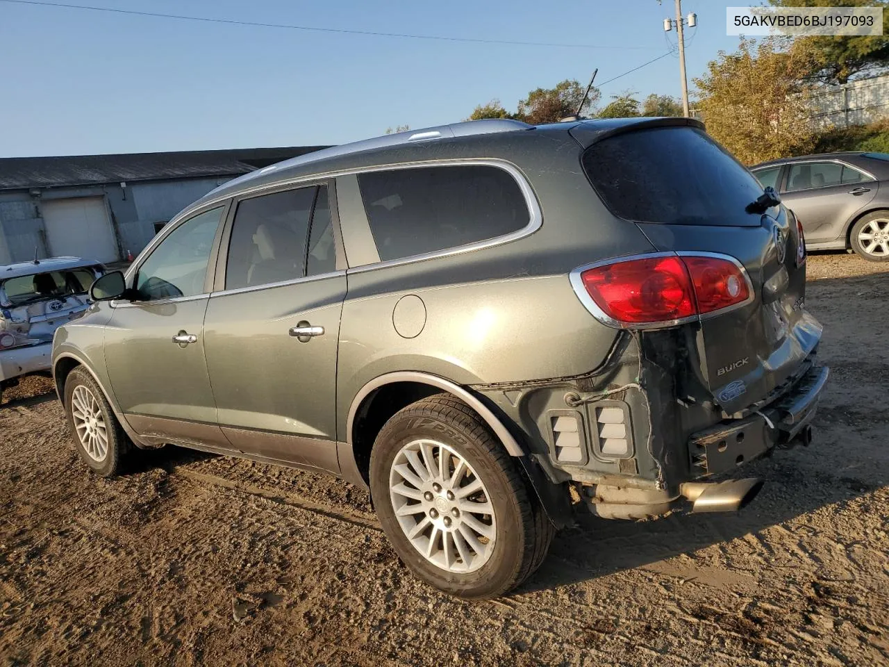 2011 Buick Enclave Cxl VIN: 5GAKVBED6BJ197093 Lot: 76793564