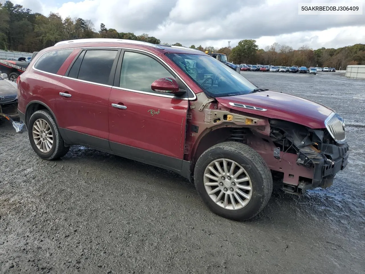 2011 Buick Enclave Cxl VIN: 5GAKRBED0BJ306409 Lot: 77612034