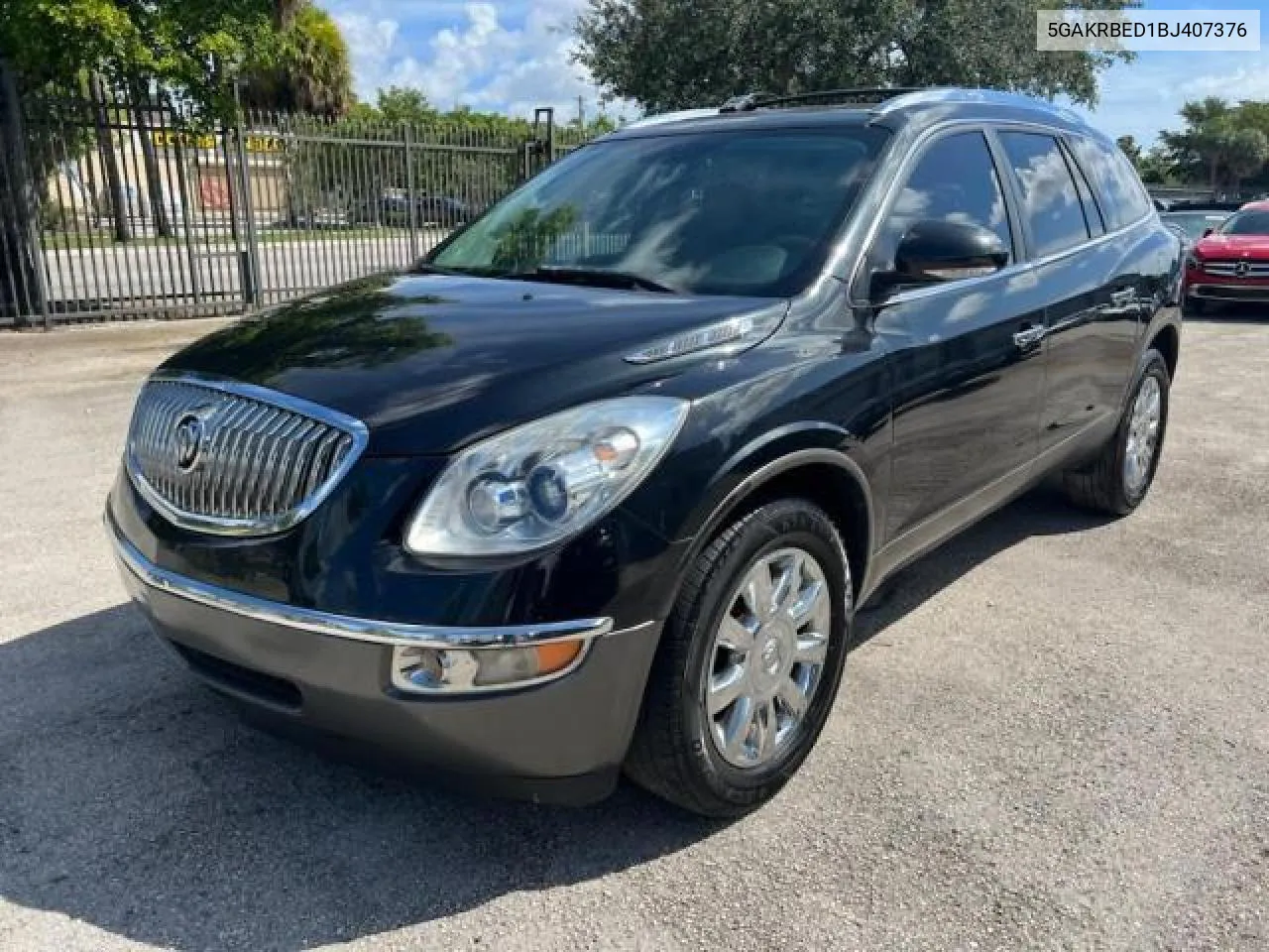 2011 Buick Enclave Cxl VIN: 5GAKRBED1BJ407376 Lot: 78108244