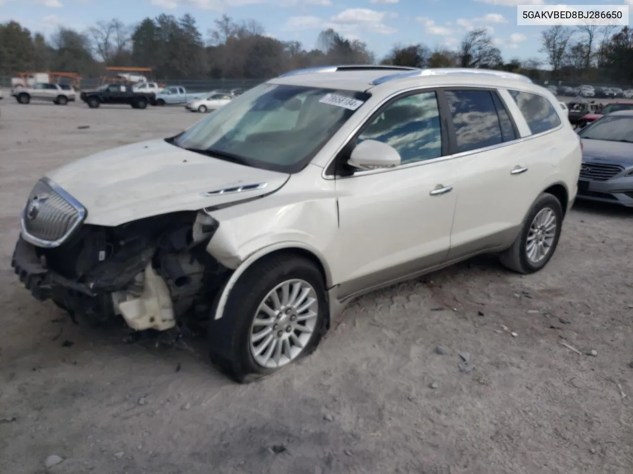 2011 Buick Enclave Cxl VIN: 5GAKVBED8BJ286650 Lot: 78658184