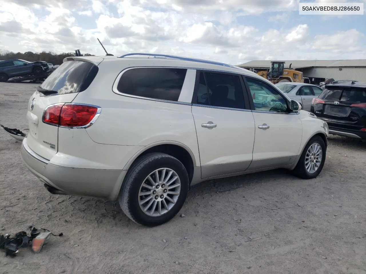 2011 Buick Enclave Cxl VIN: 5GAKVBED8BJ286650 Lot: 78658184