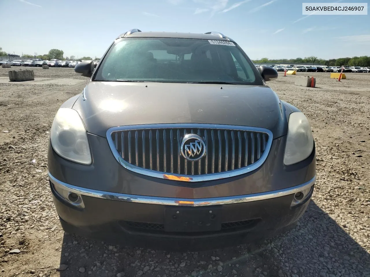 2012 Buick Enclave VIN: 5GAKVBED4CJ246907 Lot: 51346284