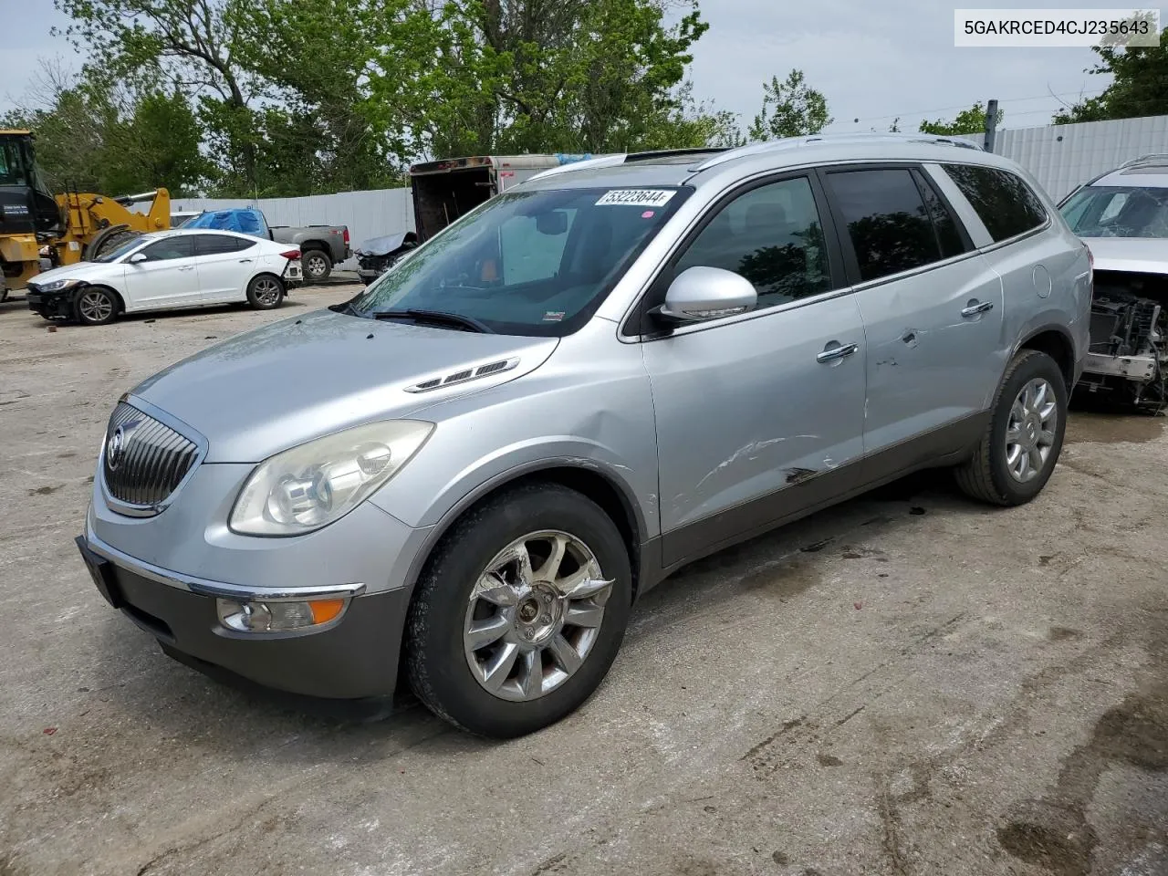 2012 Buick Enclave VIN: 5GAKRCED4CJ235643 Lot: 53223644