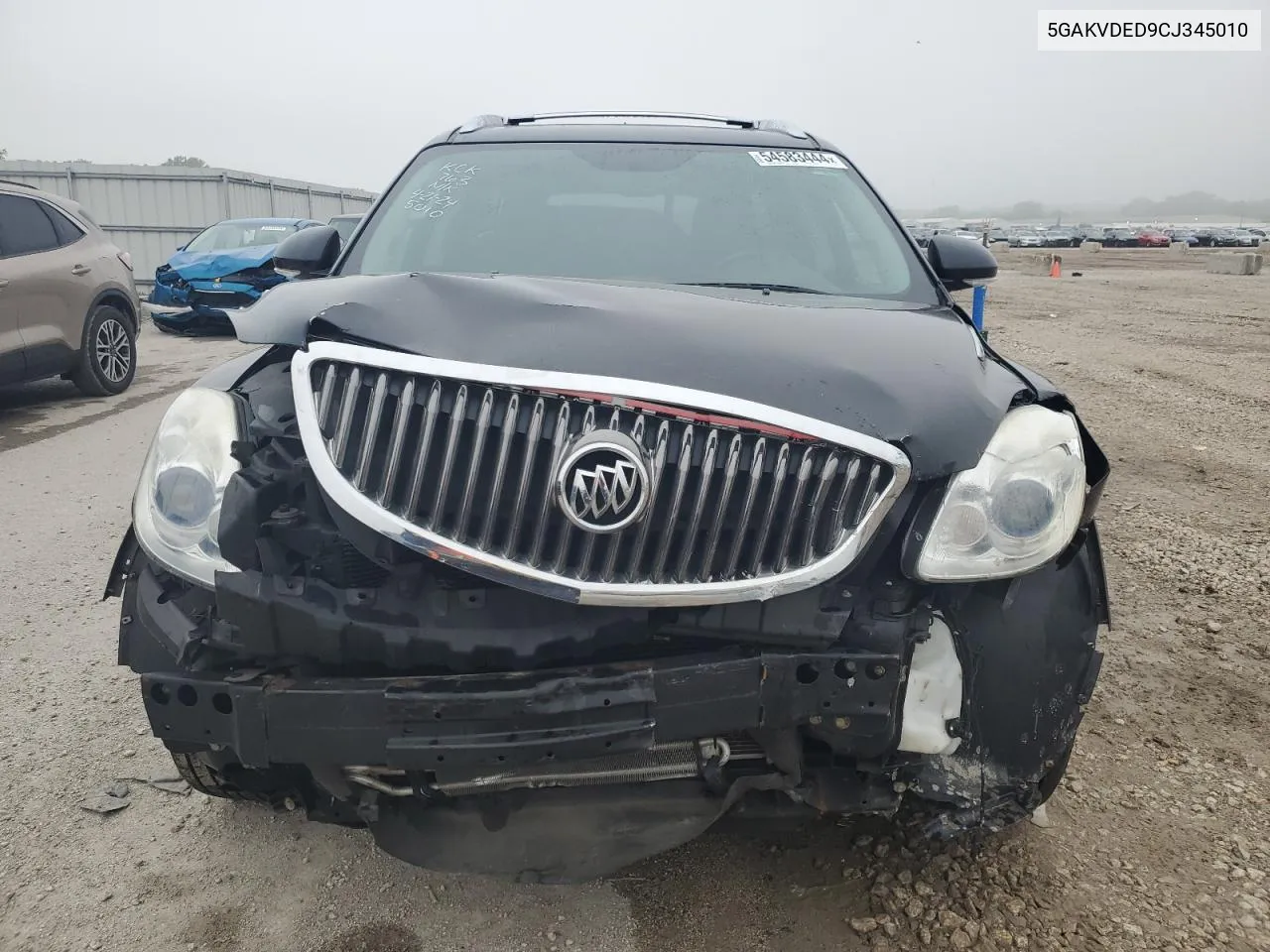 2012 Buick Enclave VIN: 5GAKVDED9CJ345010 Lot: 54583444