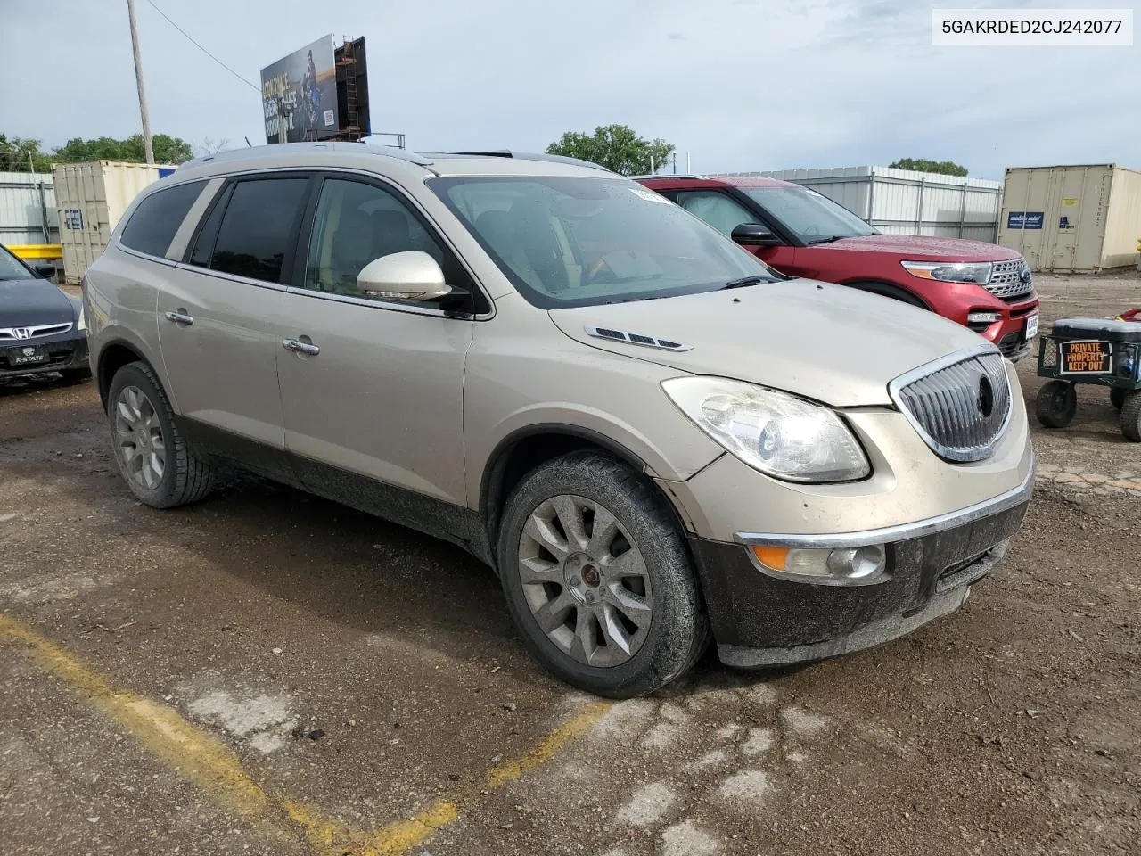 2012 Buick Enclave VIN: 5GAKRDED2CJ242077 Lot: 56615614