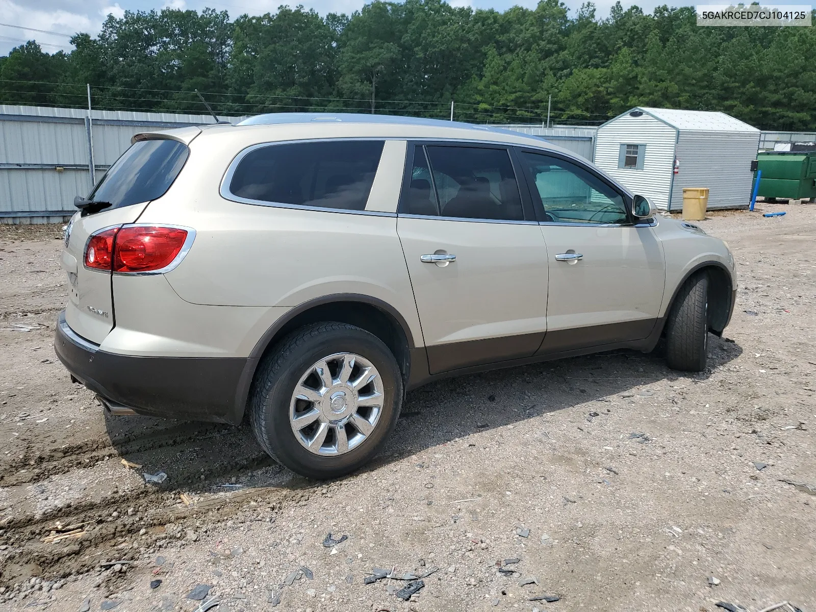 2012 Buick Enclave VIN: 5GAKRCED7CJ104125 Lot: 65823284