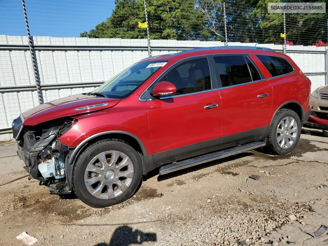 2012 Buick Enclave VIN: 5GAKRDED3CJ155885 Lot: 68011814