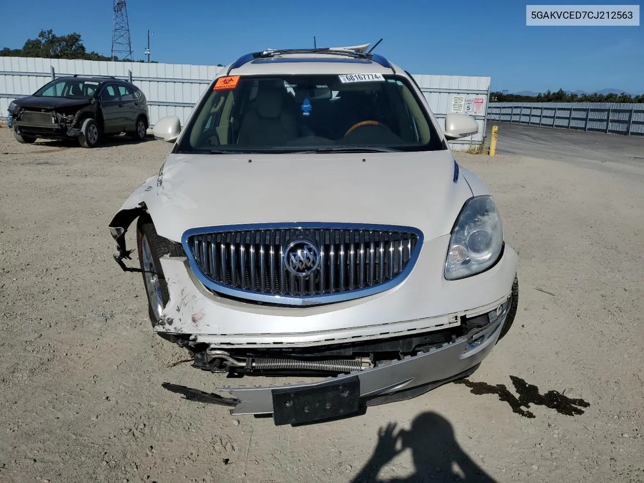 2012 Buick Enclave VIN: 5GAKVCED7CJ212563 Lot: 68167774