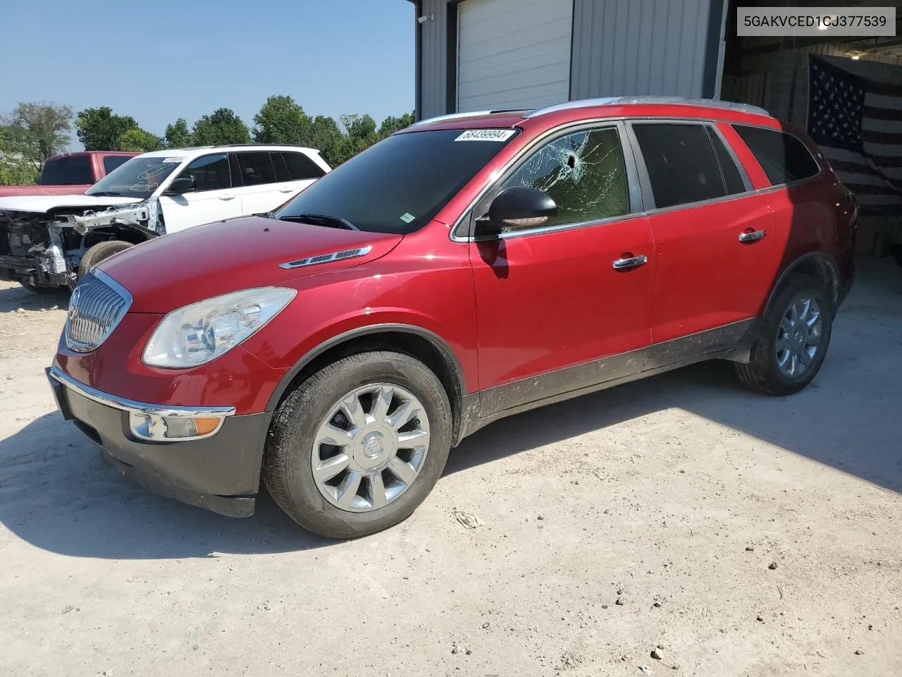 2012 Buick Enclave VIN: 5GAKVCED1CJ377539 Lot: 68439994