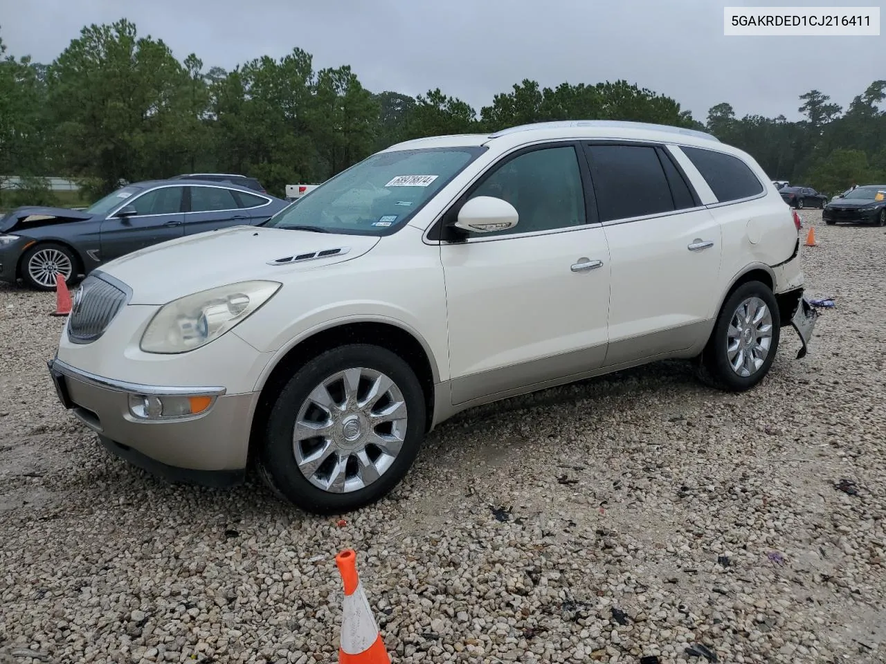 2012 Buick Enclave VIN: 5GAKRDED1CJ216411 Lot: 68978874