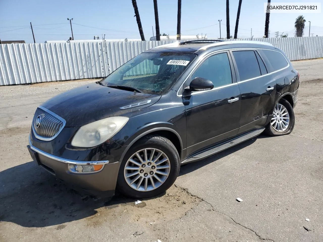 2012 Buick Enclave VIN: 5GAKRCED7CJ291821 Lot: 69693174