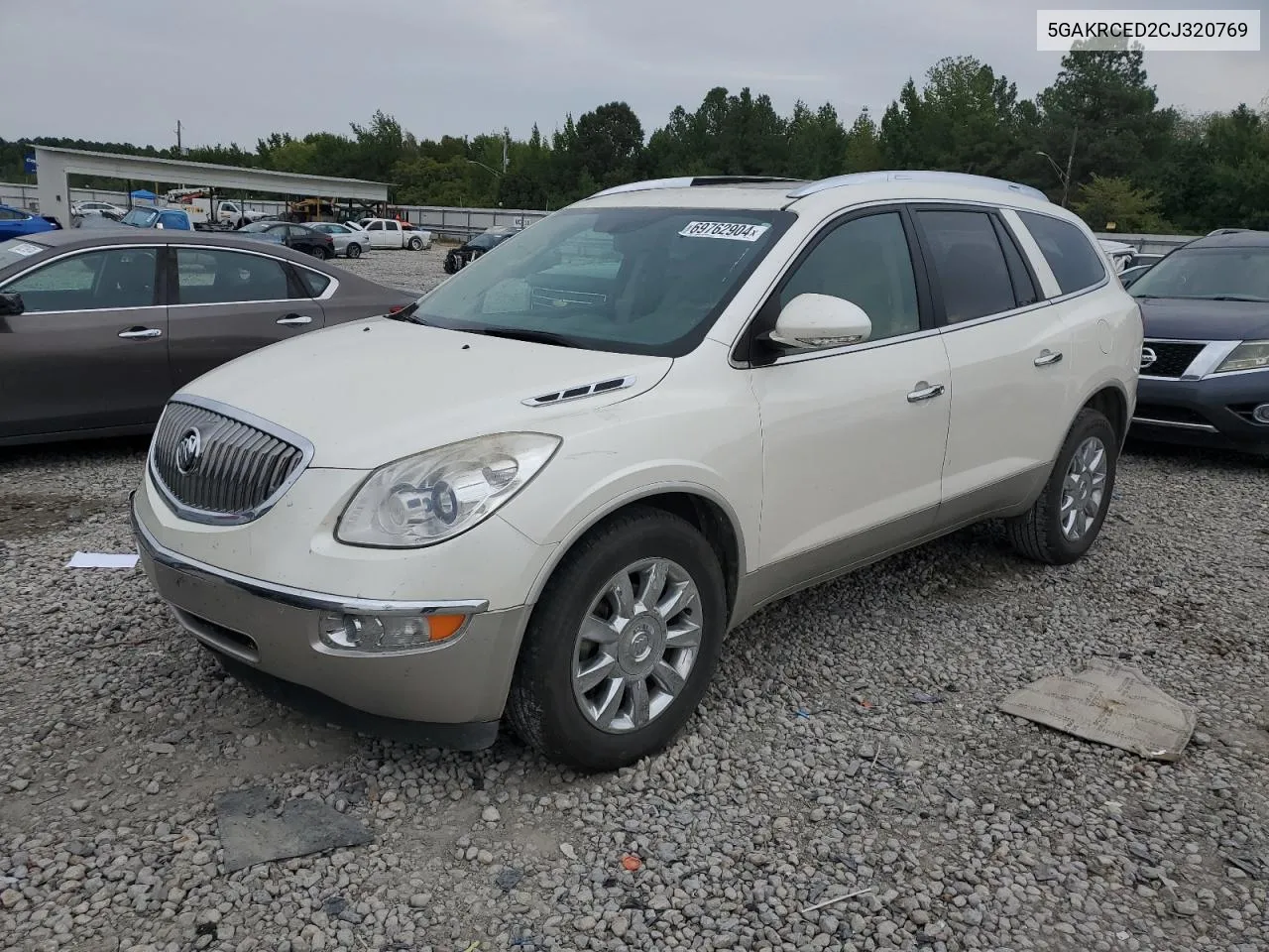 2012 Buick Enclave VIN: 5GAKRCED2CJ320769 Lot: 69762904