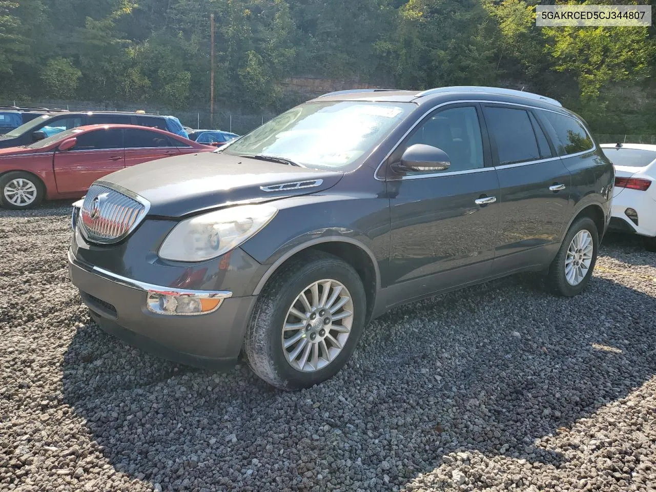 2012 Buick Enclave VIN: 5GAKRCED5CJ344807 Lot: 69856614