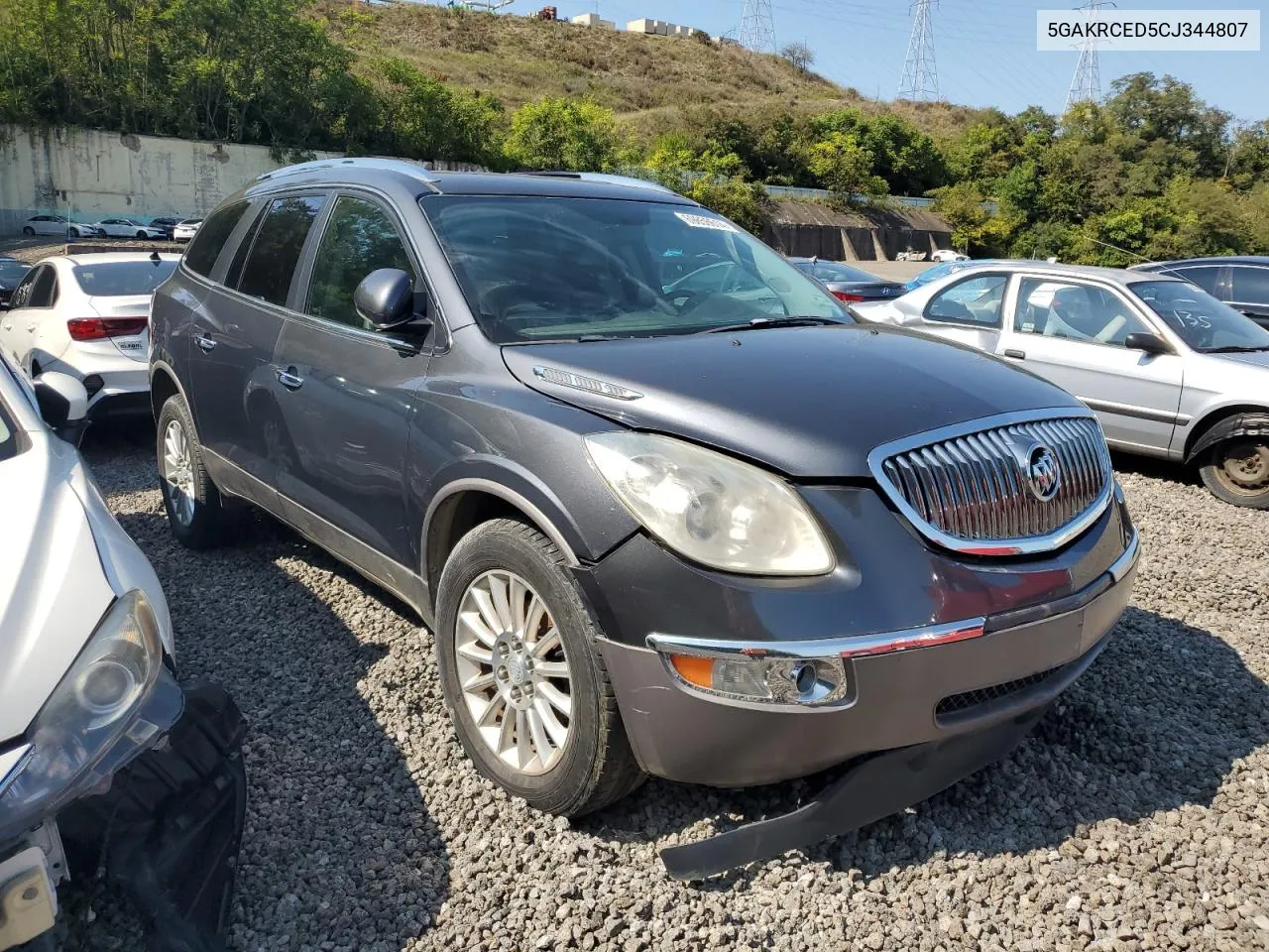 2012 Buick Enclave VIN: 5GAKRCED5CJ344807 Lot: 69856614