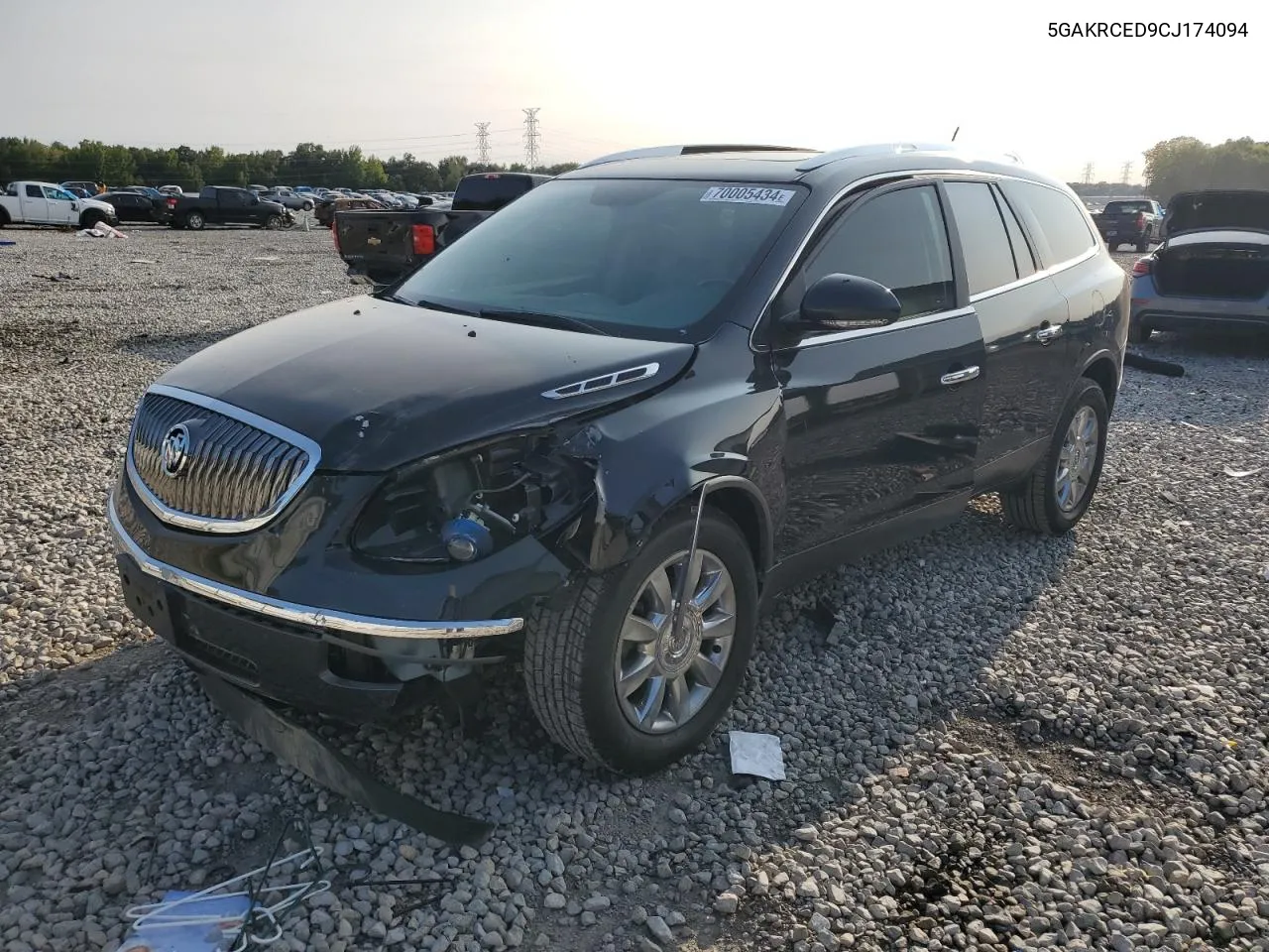 2012 Buick Enclave VIN: 5GAKRCED9CJ174094 Lot: 70005434