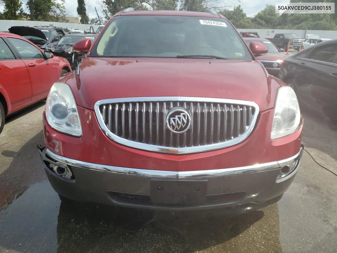 2012 Buick Enclave VIN: 5GAKVCED9CJ380155 Lot: 70424354