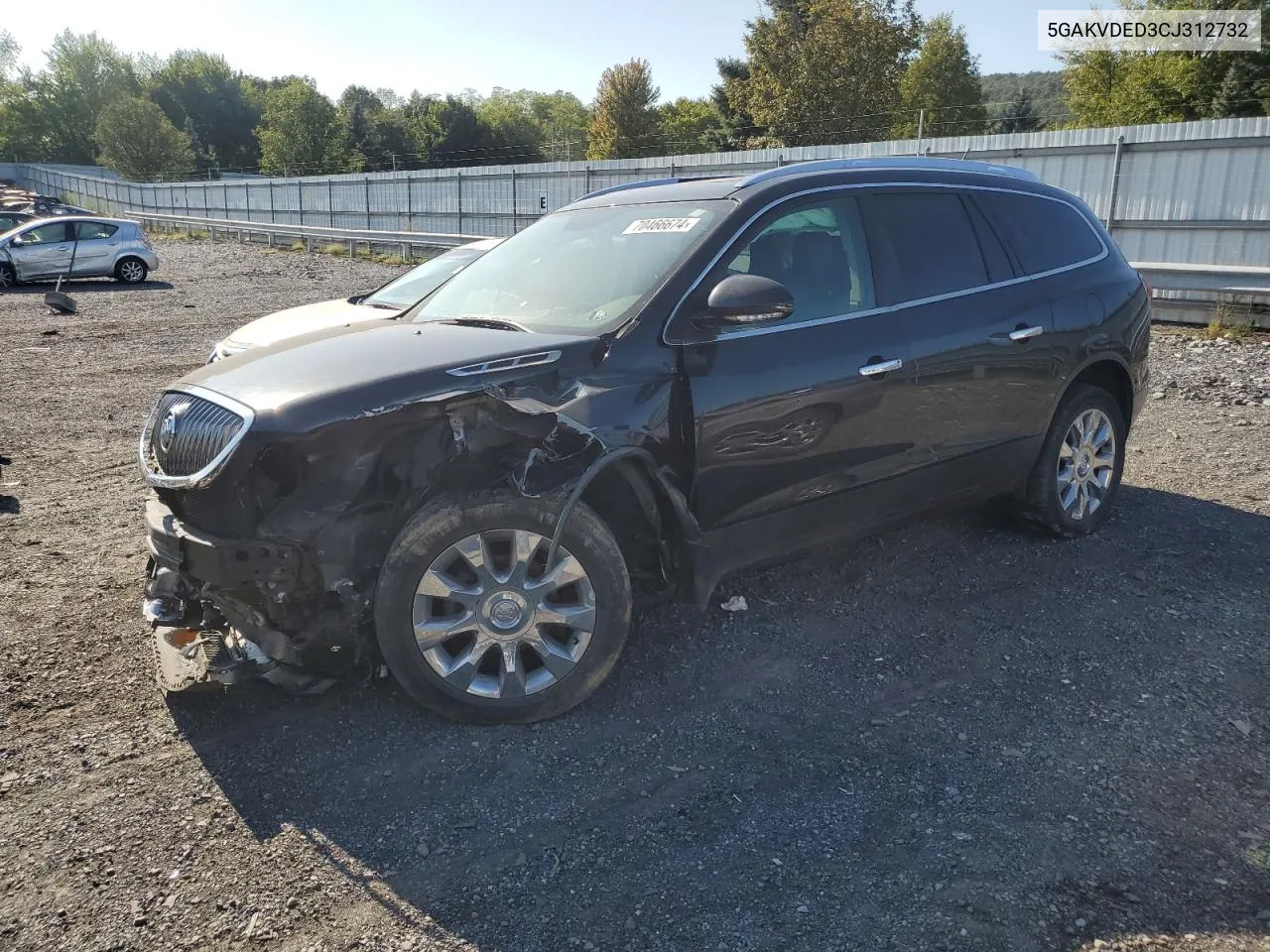 2012 Buick Enclave VIN: 5GAKVDED3CJ312732 Lot: 70466674