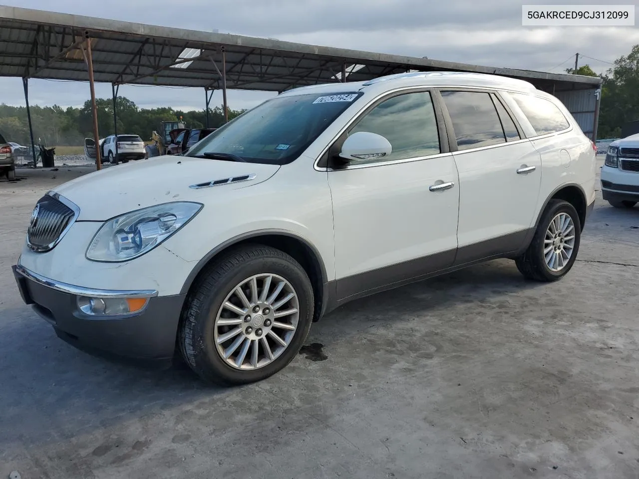 2012 Buick Enclave VIN: 5GAKRCED9CJ312099 Lot: 70620254