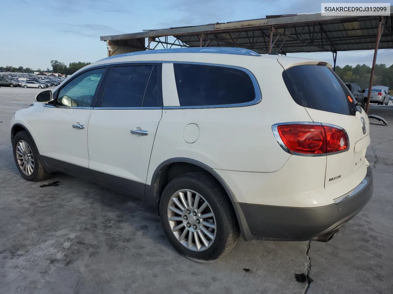 2012 Buick Enclave VIN: 5GAKRCED9CJ312099 Lot: 70620254