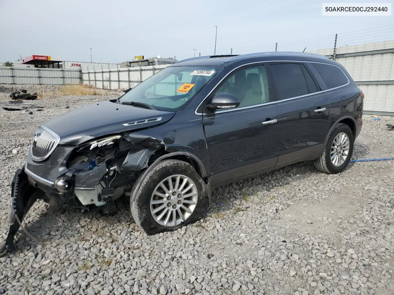 2012 Buick Enclave VIN: 5GAKRCED0CJ292440 Lot: 71099794