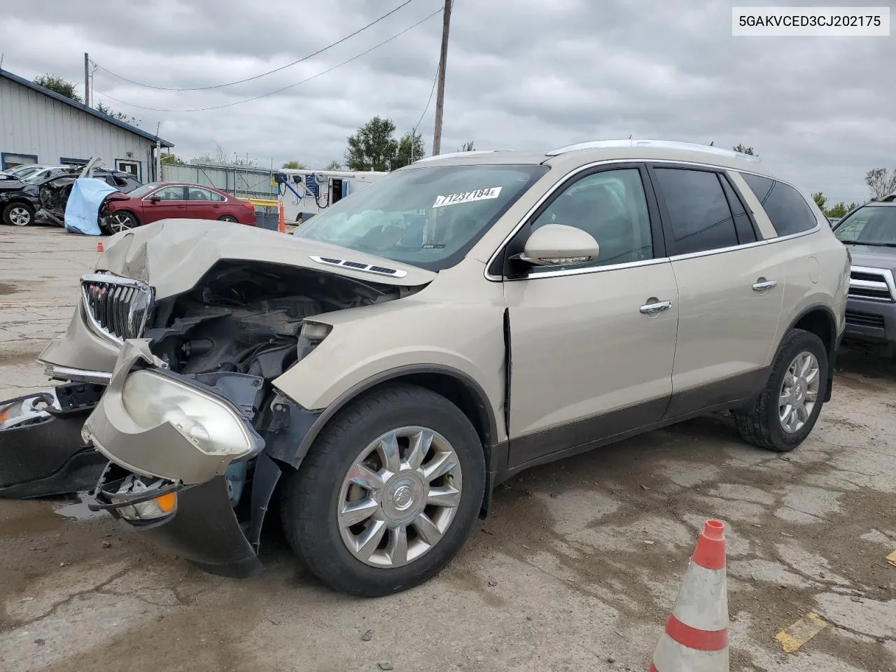 2012 Buick Enclave VIN: 5GAKVCED3CJ202175 Lot: 71237184