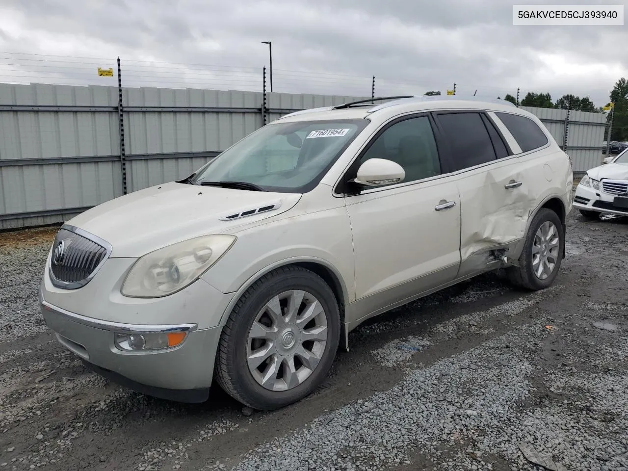 2012 Buick Enclave VIN: 5GAKVCED5CJ393940 Lot: 71601954