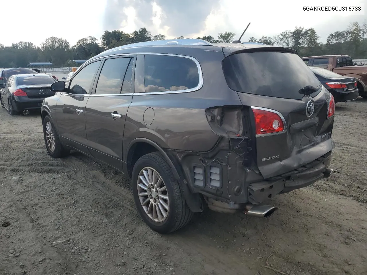 2012 Buick Enclave VIN: 5GAKRCED5CJ316733 Lot: 72006064