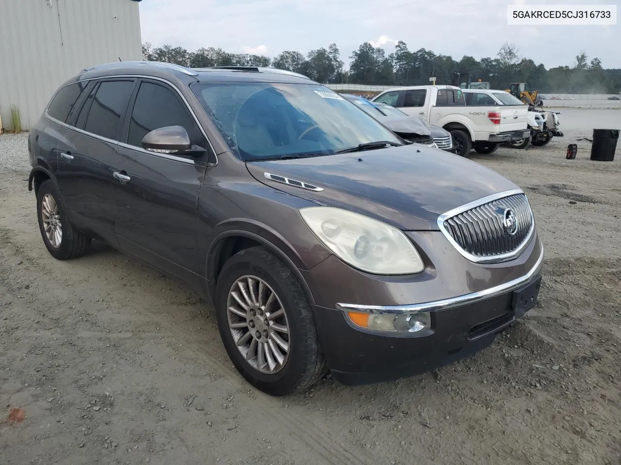 2012 Buick Enclave VIN: 5GAKRCED5CJ316733 Lot: 72006064