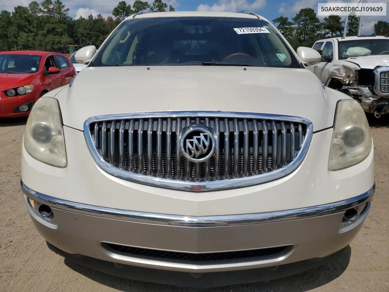 2012 Buick Enclave VIN: 5GAKRCED8CJ109639 Lot: 72159394