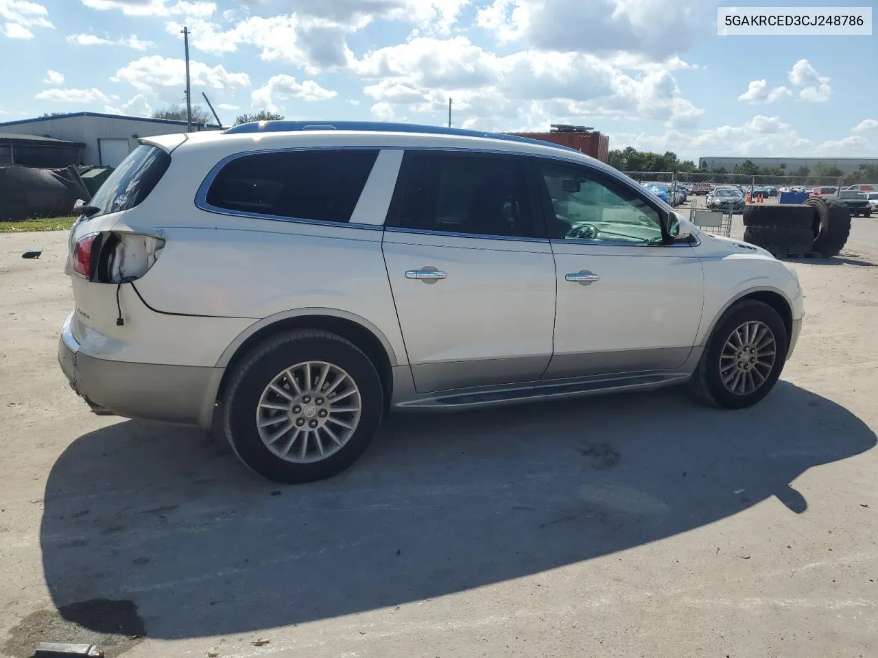 2012 Buick Enclave VIN: 5GAKRCED3CJ248786 Lot: 72602804