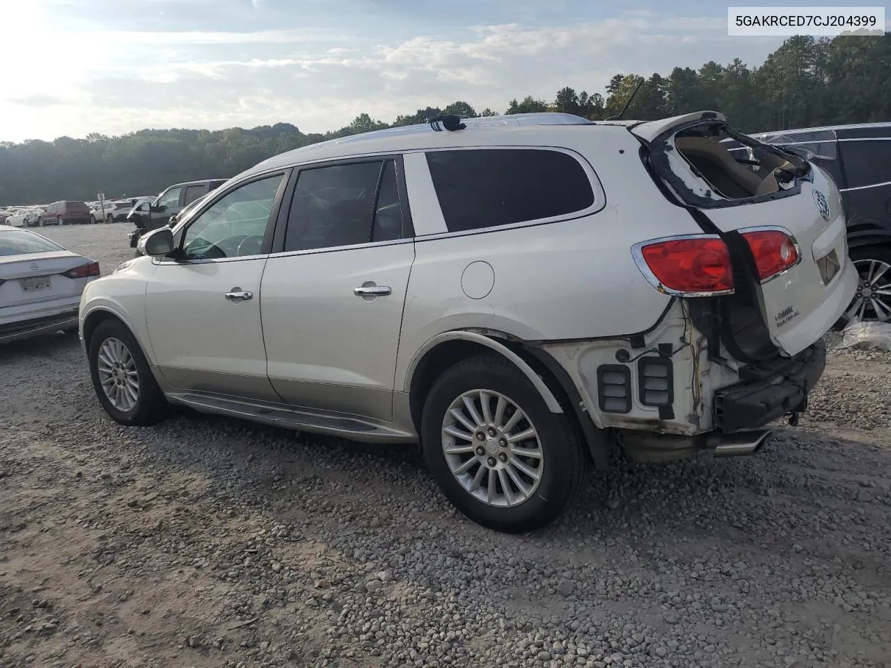 2012 Buick Enclave VIN: 5GAKRCED7CJ204399 Lot: 72747004