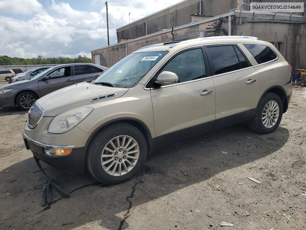 2012 Buick Enclave VIN: 5GAKVCED5CJ214649 Lot: 73483944