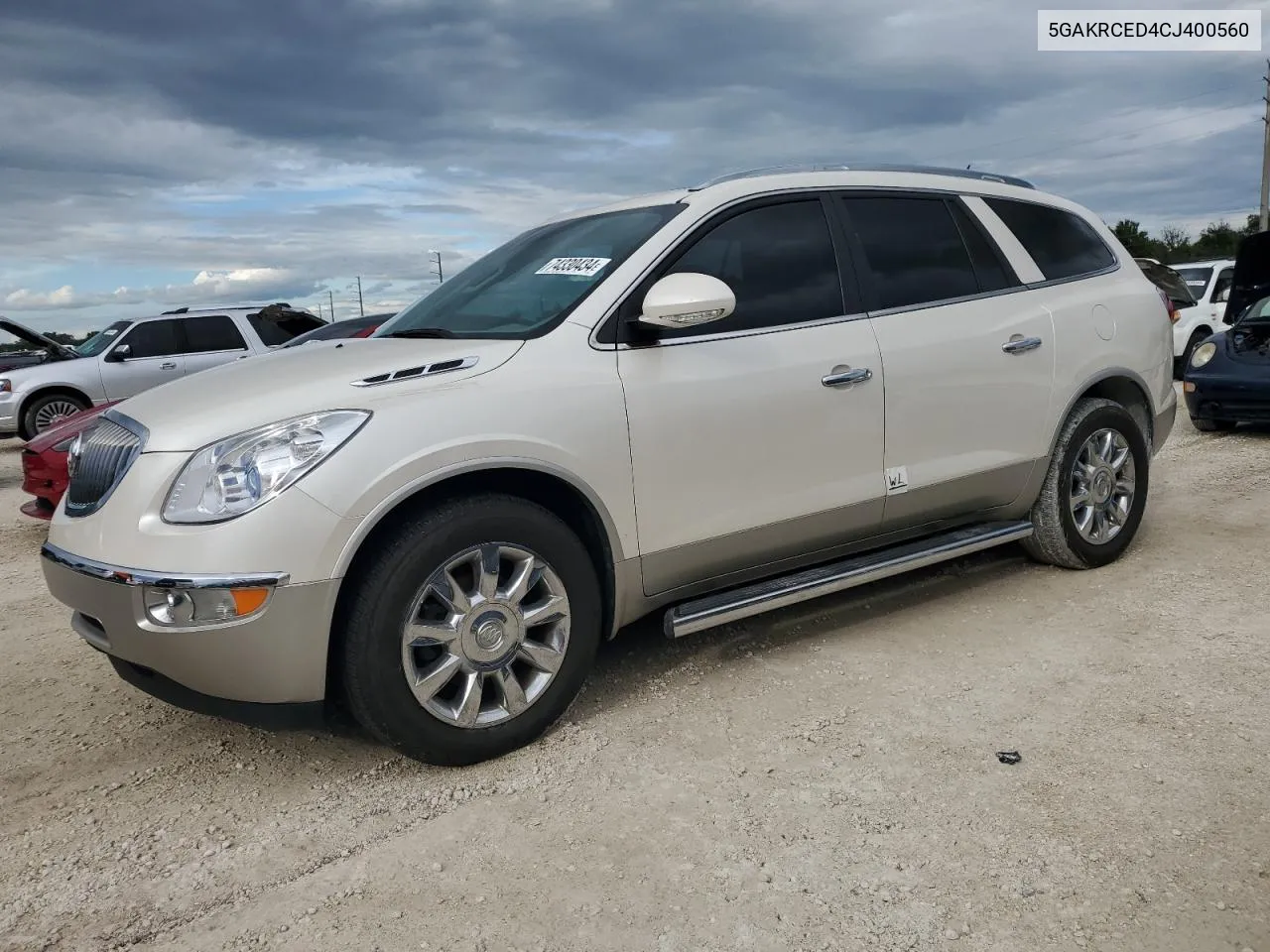 2012 Buick Enclave VIN: 5GAKRCED4CJ400560 Lot: 74330434