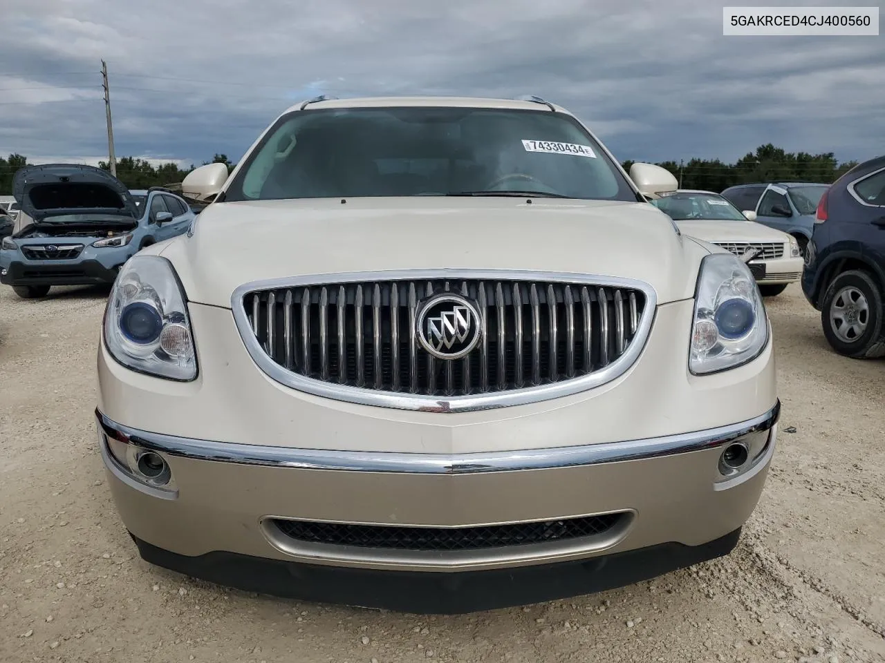 2012 Buick Enclave VIN: 5GAKRCED4CJ400560 Lot: 74330434