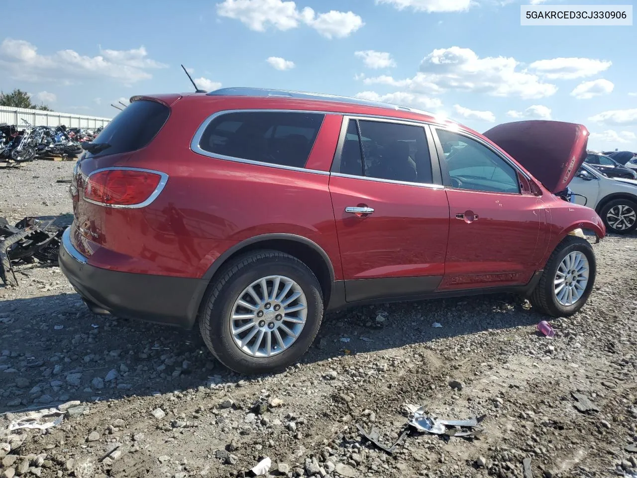 2012 Buick Enclave VIN: 5GAKRCED3CJ330906 Lot: 74358774