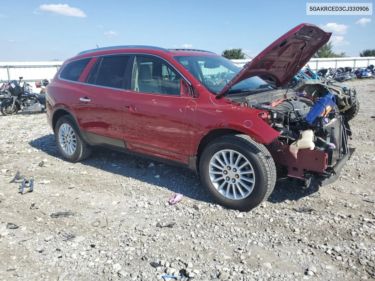 2012 Buick Enclave VIN: 5GAKRCED3CJ330906 Lot: 74358774