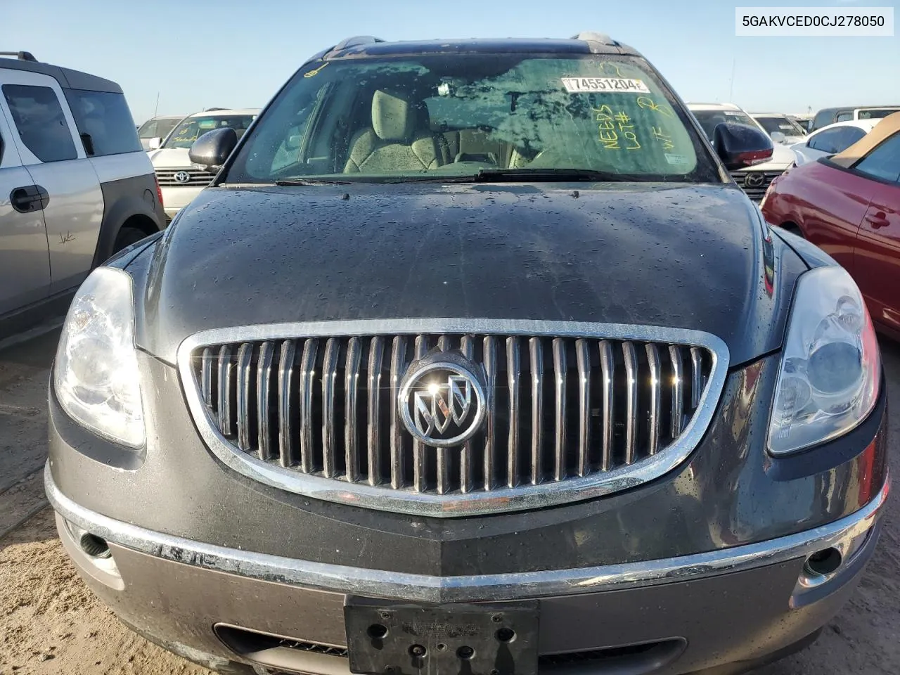 2012 Buick Enclave VIN: 5GAKVCED0CJ278050 Lot: 74551204