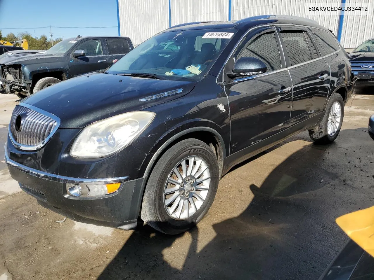 2012 Buick Enclave VIN: 5GAKVCED4CJ334412 Lot: 74616804