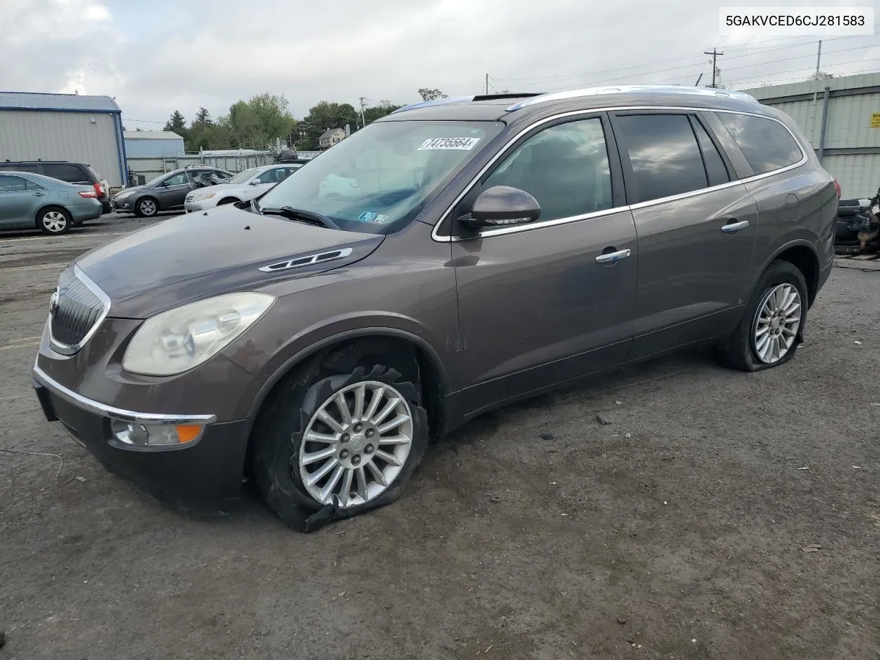 2012 Buick Enclave VIN: 5GAKVCED6CJ281583 Lot: 74735564