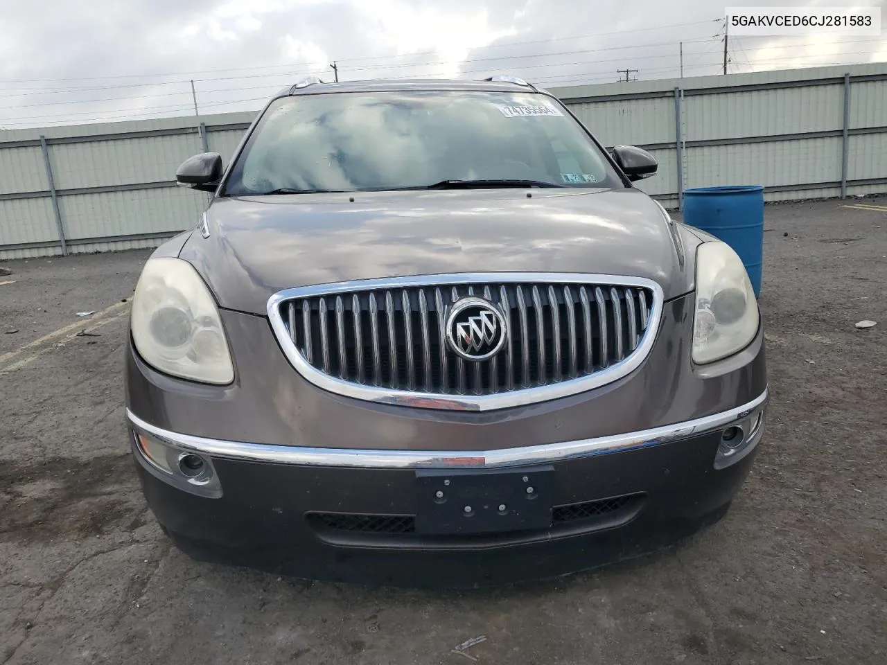 2012 Buick Enclave VIN: 5GAKVCED6CJ281583 Lot: 74735564