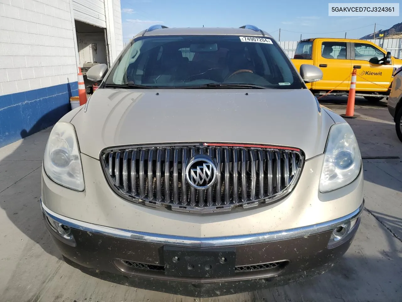 2012 Buick Enclave VIN: 5GAKVCED7CJ324361 Lot: 74907204