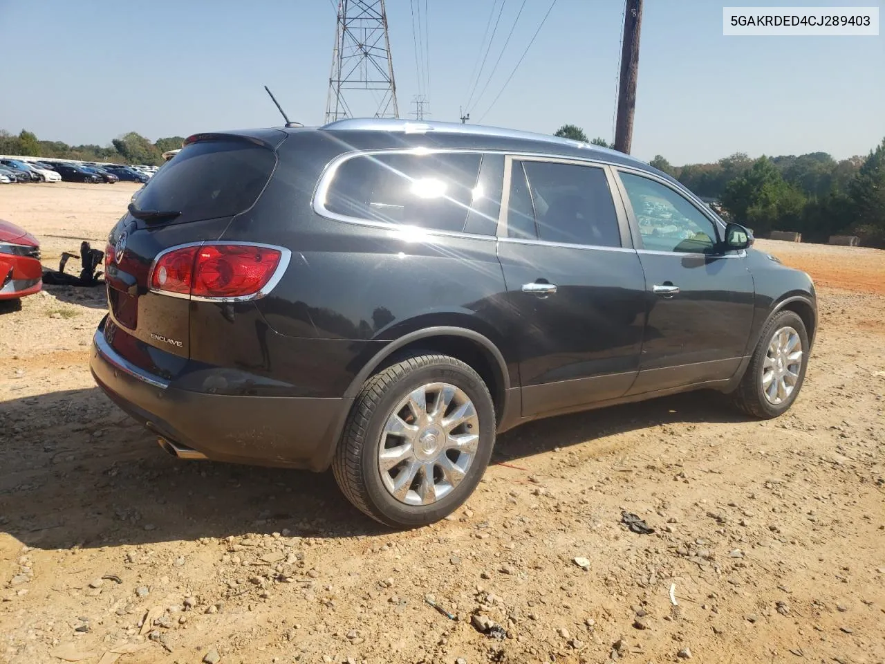 2012 Buick Enclave VIN: 5GAKRDED4CJ289403 Lot: 75113814