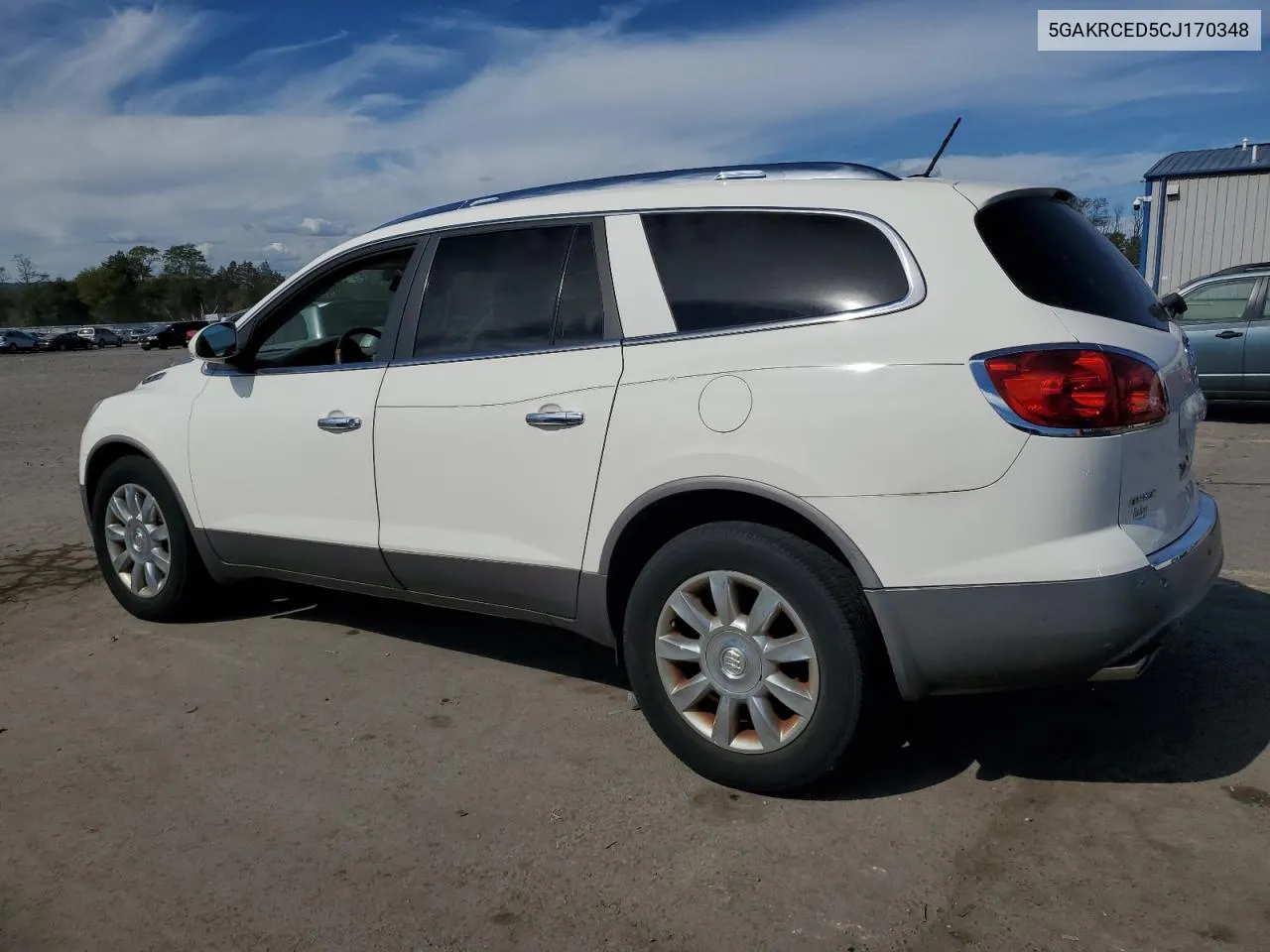 2012 Buick Enclave VIN: 5GAKRCED5CJ170348 Lot: 75261714