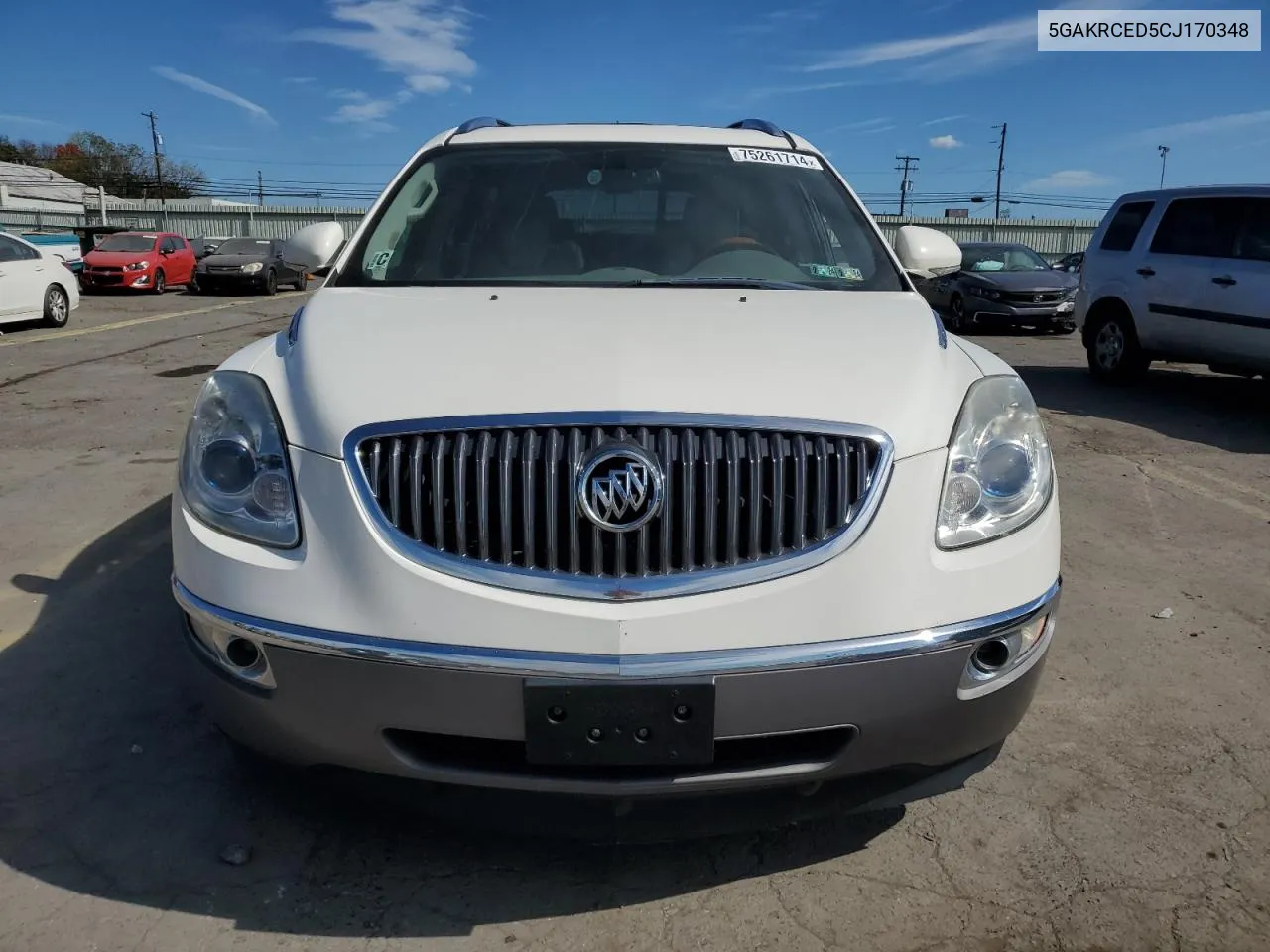 2012 Buick Enclave VIN: 5GAKRCED5CJ170348 Lot: 75261714