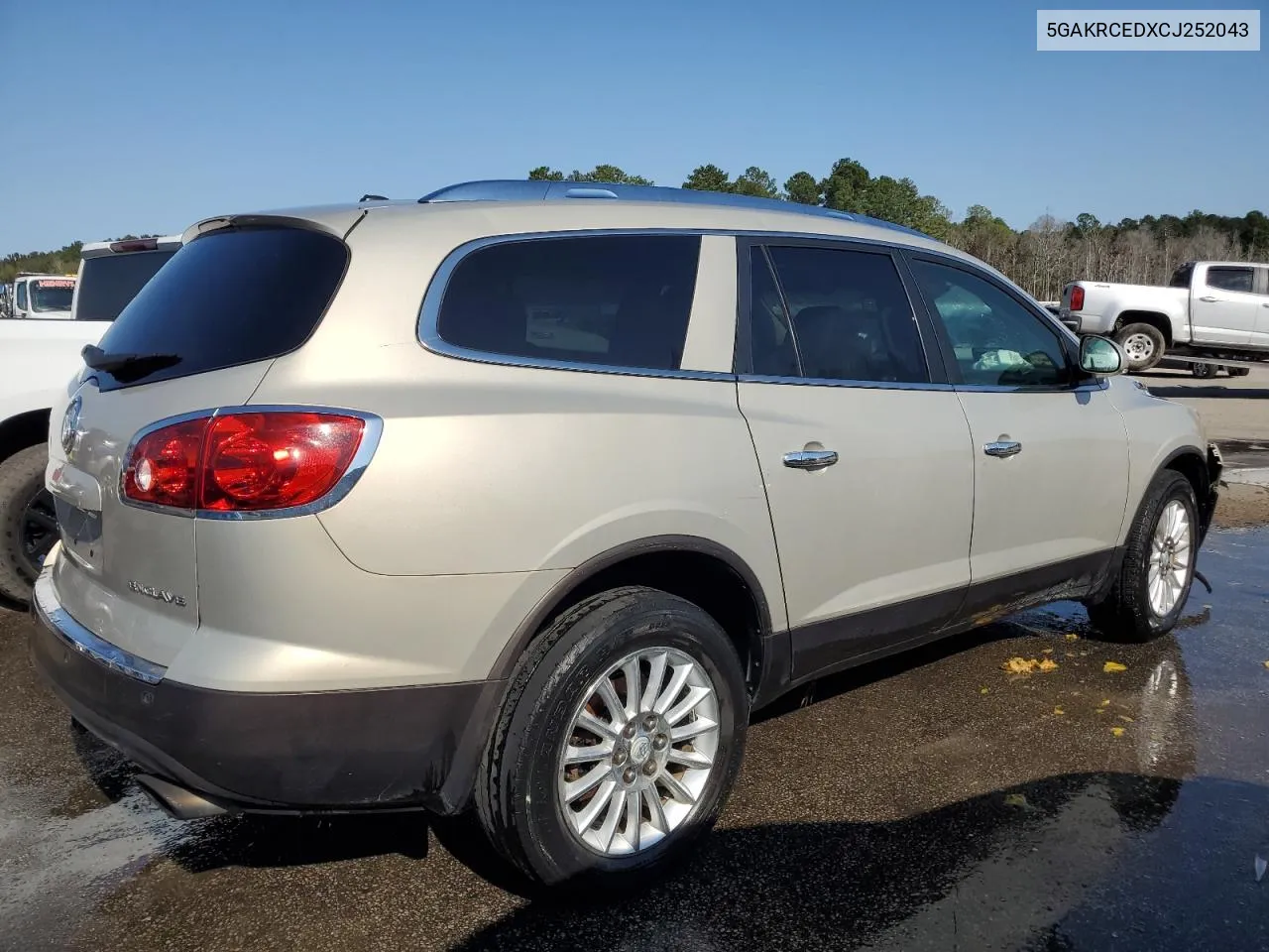 2012 Buick Enclave VIN: 5GAKRCEDXCJ252043 Lot: 75693104