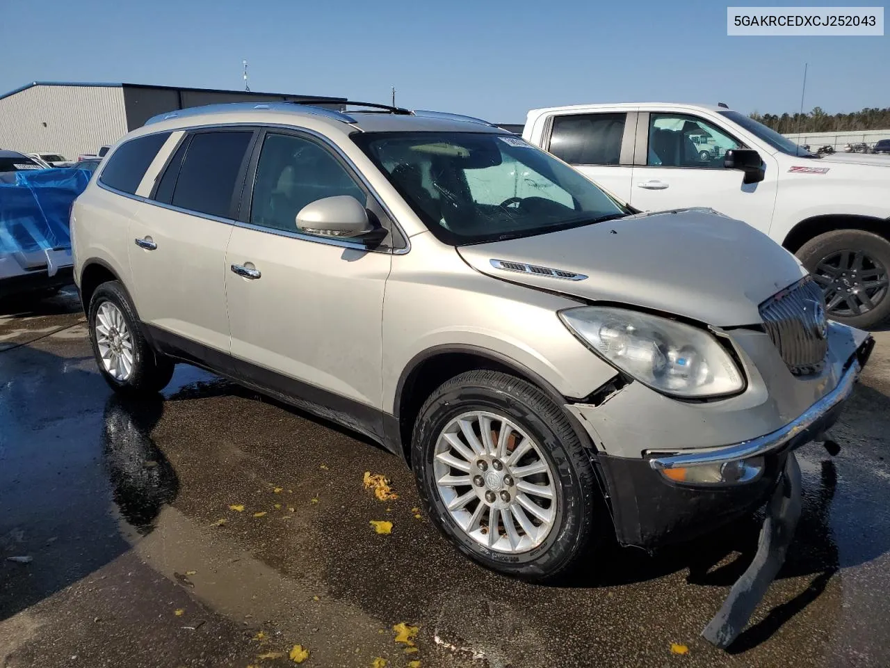 2012 Buick Enclave VIN: 5GAKRCEDXCJ252043 Lot: 75693104